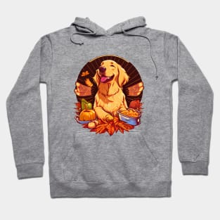 Thanksgiving Dinner Fun with a Golden Retriever! Hoodie